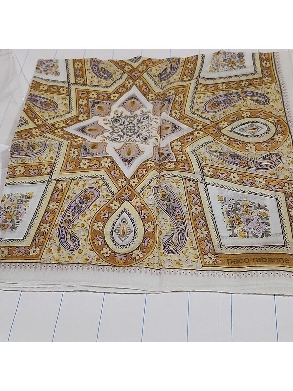 ❤️ paco rabanne vintage Handkerchief Cotton